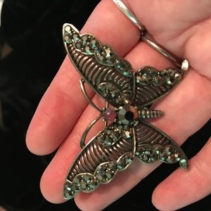 Weiss Butterfly pin Vintage brooch signed designer